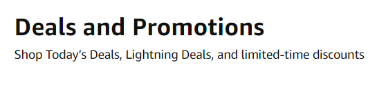 Amazon Deals and Promotions